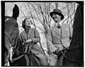 Can this be romance? Washington, D.C., March 24. Frequent companions on the bridal paths around the Capitol, Attorney General Frank Murphy and Miss Ann Parker are said to be romancing by a LCCN2016875315
