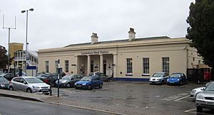 Canterbury West railway station building