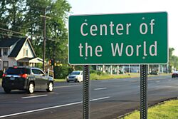 Sign at entrance of community