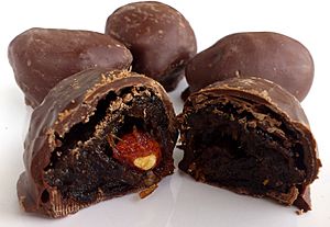 Chocolate-coated Dried Plums