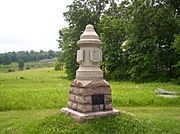 Company K Monument, Devil's Den, Gettysburg Battlefield
