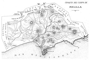 Croquis del campo de Melilla, en La Ilustración Artística
