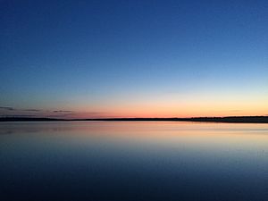 Daniel's picture of lake and sunset