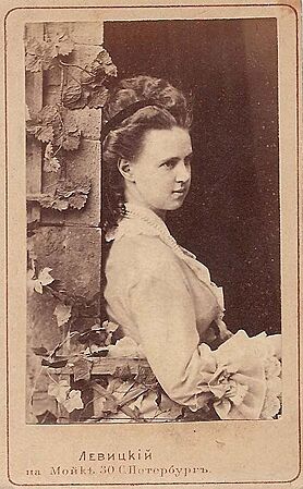 Daughter of Alexander II Grand Duchess Maria Alexandrovna 1870 by Sergei Levitsky