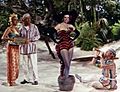 Dorothy Lamour, Bing Crosby, Jane Russell and Bob Hope in Road to Bali
