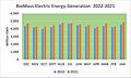 Electric Generation from BioMass 2022-2021