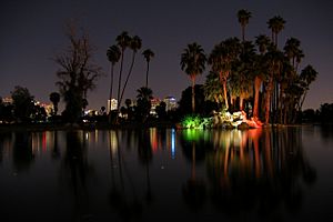Encanto Park at night