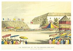 FORBES(1851) p1.102 THE RECEPTION OF THE AH-HAUSSOO-NOH-BEH