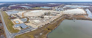 Frac sand mine by Tomah on Wis-173