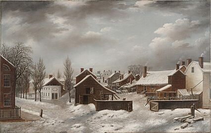 Francis Guy - Winter Scene in Brooklyn