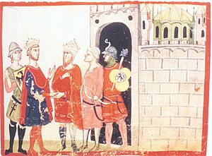 Friedrich II. mit Sultan al-Kamil