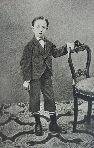 Gabriele D'Annunzio a 7 anni