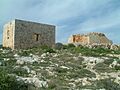 Ghajn Hadid tower from cliffs nearby