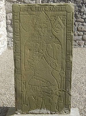 Gilbert de Greenlaw tombstone