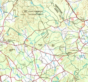 HUC 031300010106 topographical mapf