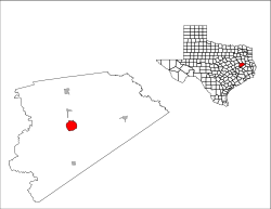 Location of Crockett, Texas