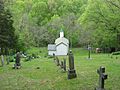 Immaculate Conception Catholic Church on Stepstone Road from cemetery