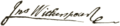 John Witherspoon signature