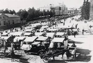 Jyväskylä town square early 20th century