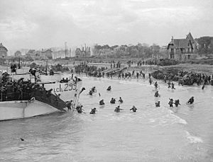 Kanadische Truppen landen in der Normandie
