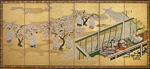 Kashiwagi, Genji monogatari, Tosa Mitsuoki