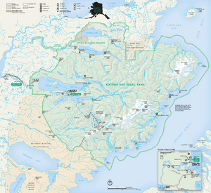 Katmai National Park and Preserve map 2006.09