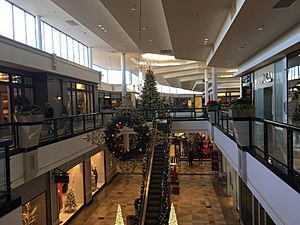 King of Prussia Mall second floor near Bloomingdale's at Christmas