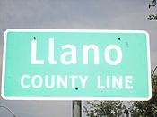Llano County marker, Kingsland, TX IMG 1949.JPG