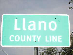 Llano County marker, Kingsland, TX IMG 1949