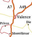 Location Valence between A7 and A49