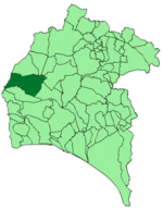 Map of Puebla de Guzmán (Huelva)
