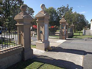 Memorial gates at Kalinga Park