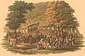 Methodist camp meeting (1819 engraving)