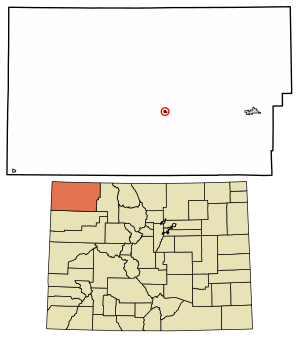 Location of the Maybell CDP in Moffat County, Colorado.