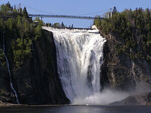 Montmorency Falls, bridge, Quebec City