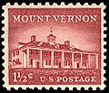 Mount Vernon 1956 U.S. stamp.1