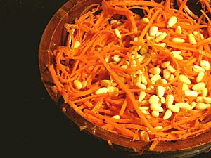 Nest of Carrot Salad, by LadyofProcrastination
