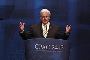 Newt Gingrich Speaking at CPAC 2012, UNEDITED. (6854524645)
