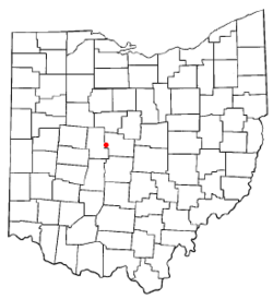 Location of Ostrander, Ohio