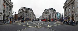Oxford Circus Panorama March 2006