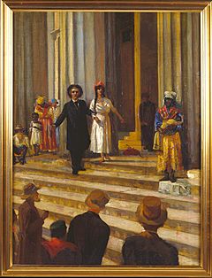 Painting of a Slave Sale in St. Louis