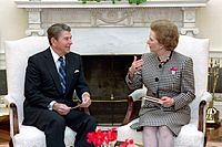 photograph of Thatcher and Reagan