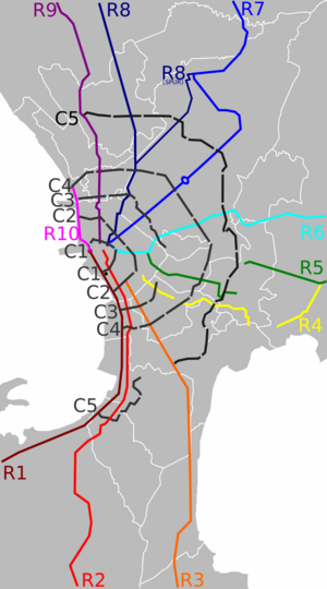 Radial and circumferential roads in Metro Manila.svg
