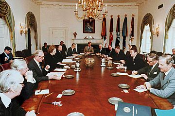 Reagan-Thatcher cabinet talks