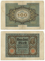 Reichsbanknote 100 Mark Netz