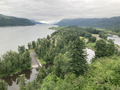 Rooster Rock State Park and Columbia River Gorge (from top of Rooter Rock)