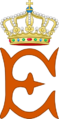 Royal Monogram of Queen Emma of the Netherlands