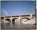 SOUTHSIDE OF SEVENTH STREET VIADUCT CROSSING THE LOS ANGELES RIVER. LOOKING NORTH. - Seventh Street Viaduct, Los Angeles, Los Angeles County, CA HAER CA-282-8 (CT)