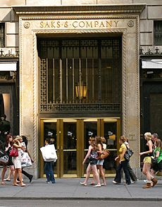 Saks Fifth Avenue entranceway