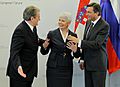 Sali Berisha, Jadranka Kosor in Borut Pahor 2010-03-20